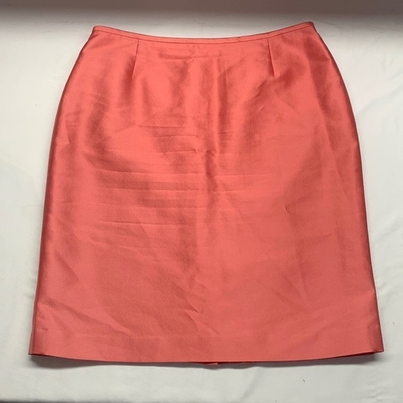 Wool and Silk Blend Skirt Fully Lined Size 8 Colour Peach - Picture 1 of 11